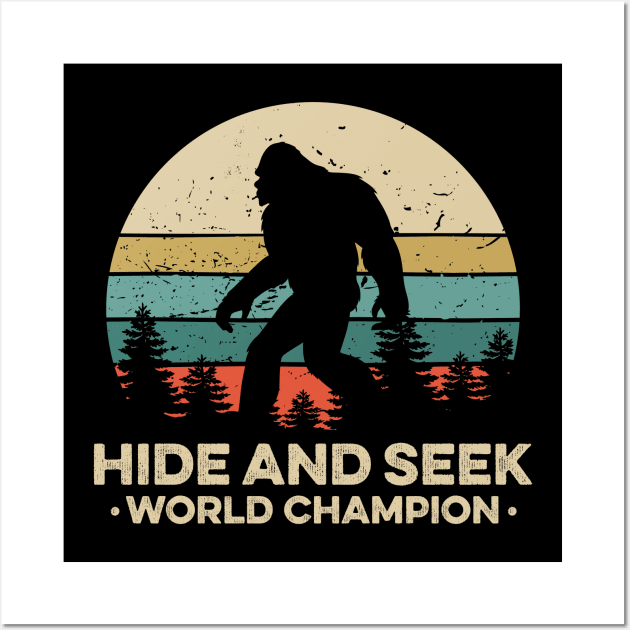 Vintage Undefeated Hide And Seek Champion Shirt Bigfoot 5 Wall Art by luisharun